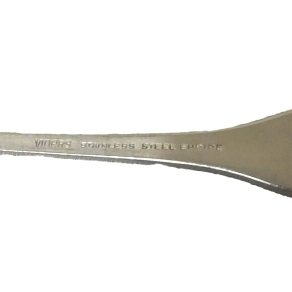 Vintage 1970s Viners 'Shape' Stainless Steel Table Spoons Set of 3 & 2 Misshape - Picture 8 of 9